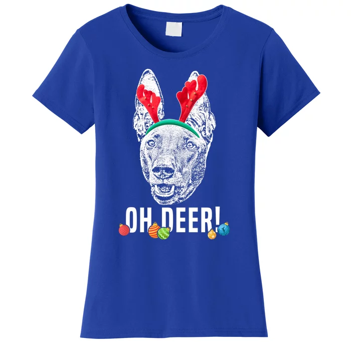 Oh Deer Funny Pharaoh Hound Xmas Gift Women's T-Shirt