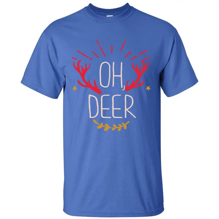 Oh Deer Funny Ugly Christmas Cool Gift Tall T-Shirt