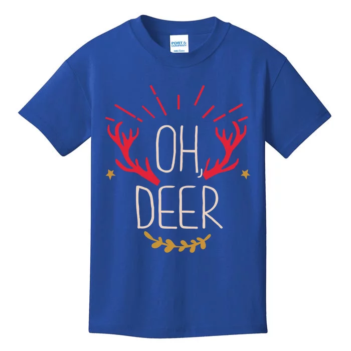 Oh Deer Funny Ugly Christmas Cool Gift Kids T-Shirt