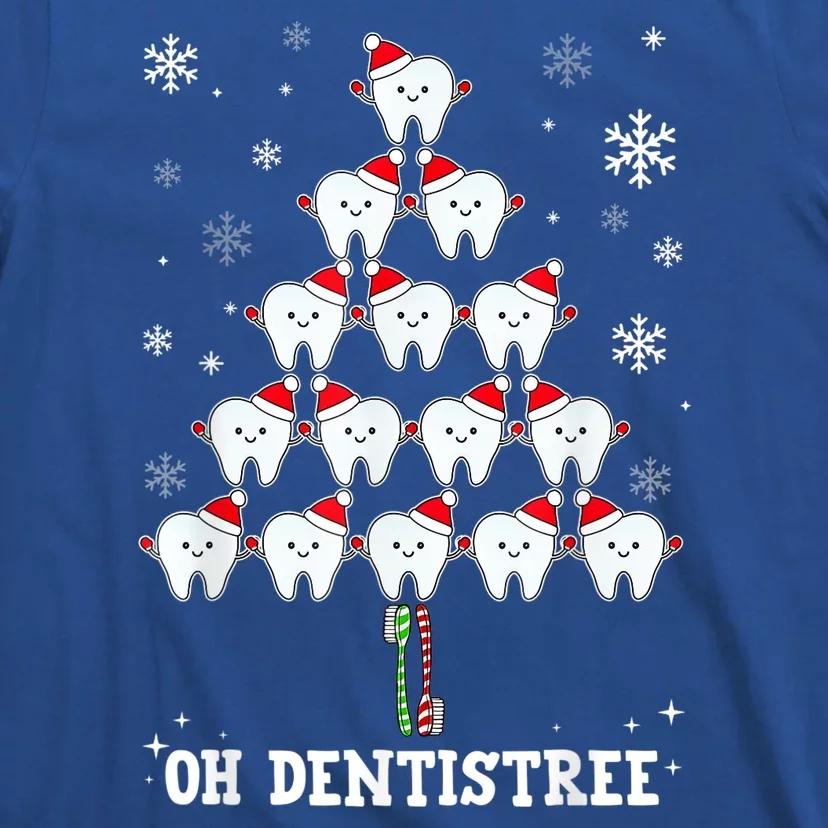 Oh Dentistree Funny Christmas Tree Dental Hygiene T-Shirt