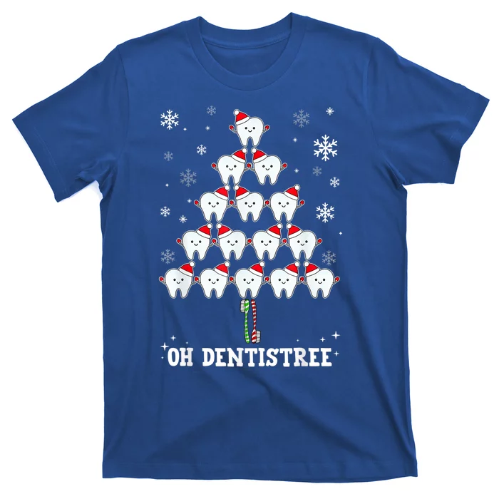 Oh Dentistree Funny Christmas Tree Dental Hygiene T-Shirt