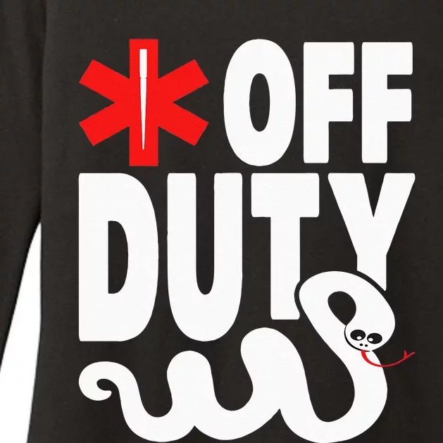 Off Duty Funny EMT EMS Paramedic Womens CVC Long Sleeve Shirt