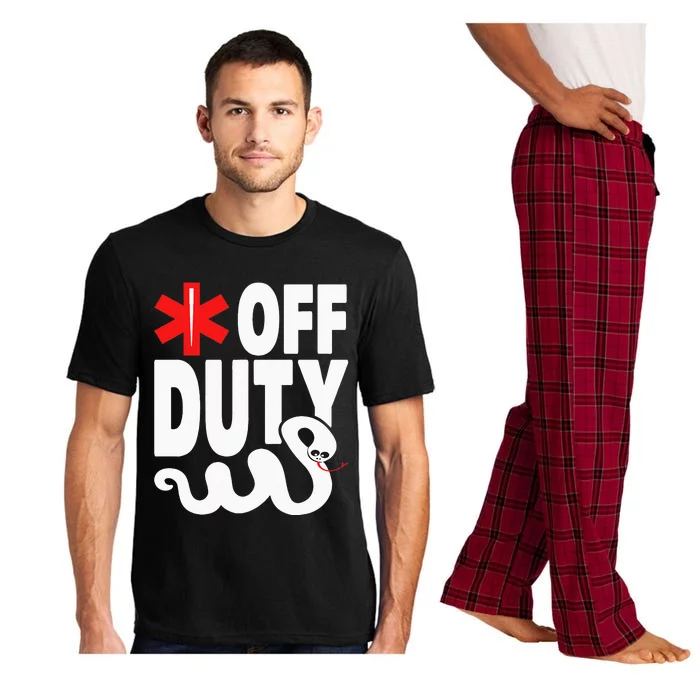 Off Duty Funny EMT EMS Paramedic Pajama Set