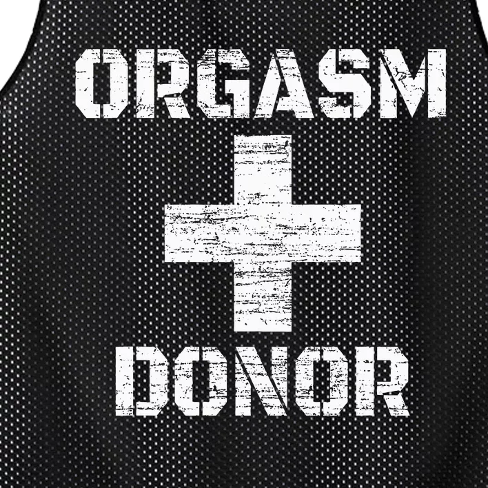 Orgasm Donor Funny Halloween Party Outfit Costume Simple Mesh Reversible Basketball Jersey Tank