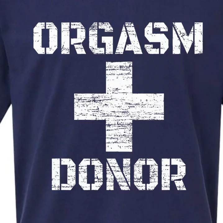 Orgasm Donor Funny Halloween Party Outfit Costume Simple Sueded Cloud Jersey T-Shirt