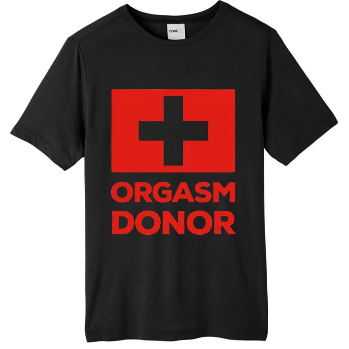 Orgasm Donor Funny Lazy Halloween Costume ChromaSoft Performance T-Shirt