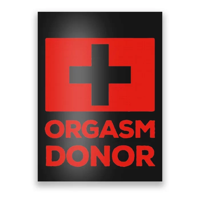 Orgasm Donor Funny Lazy Halloween Costume Poster