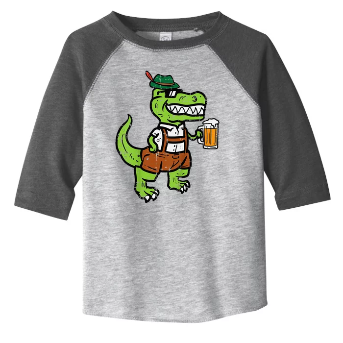 Oktoberfest Dino German Costume Trex Toddler Fine Jersey T-Shirt