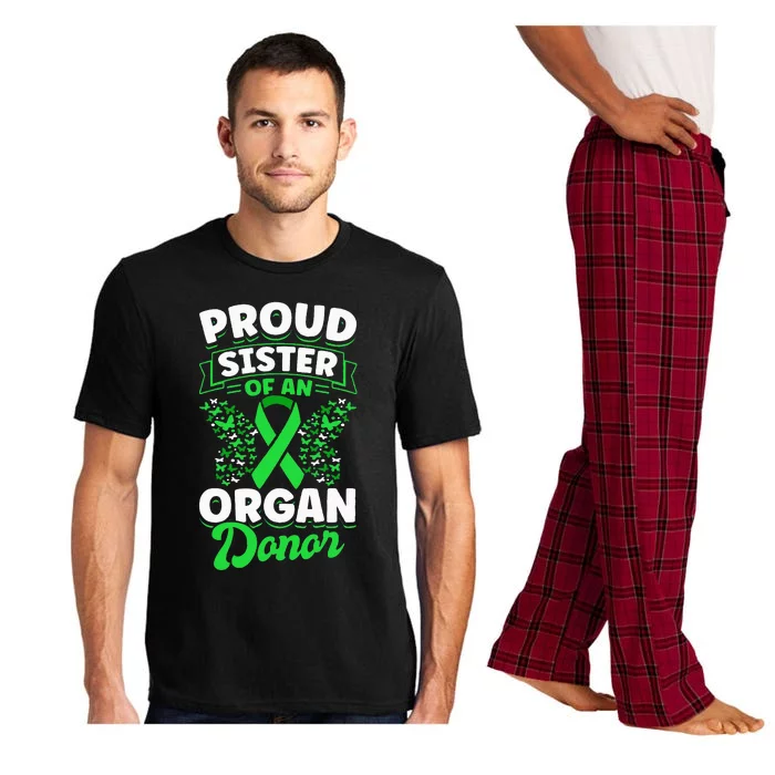 Organ Donation Green Ribbon Proud Sister Of An Organ Donor Pajama Set