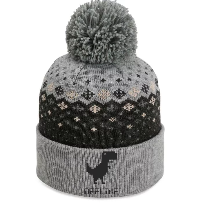 Offline Dinosaur Game The Baniff Cuffed Pom Beanie