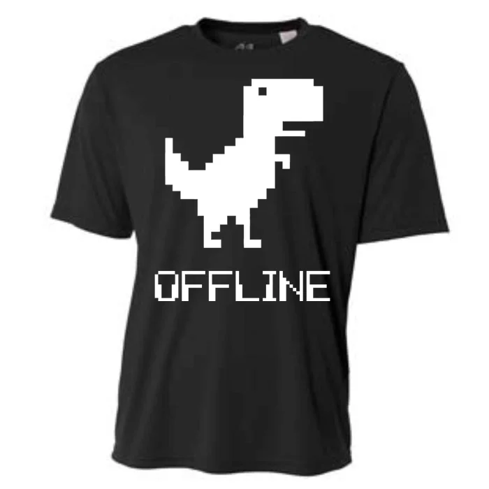 Offline Dinosaur Game Cooling Performance Crew T-Shirt