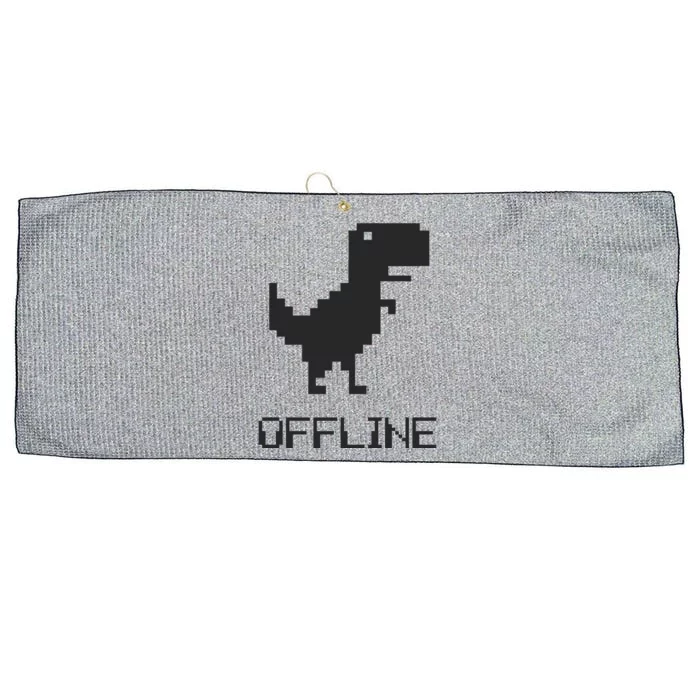 Offline Dinosaur Game Large Microfiber Waffle Golf Towel