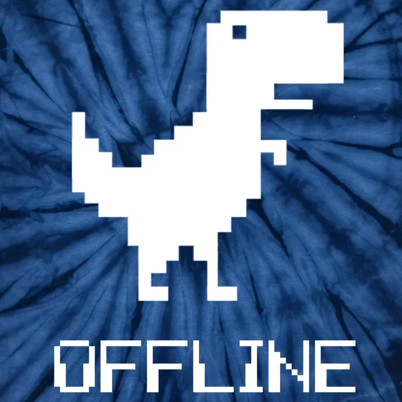 Offline Dinosaur Game Tie-Dye T-Shirt