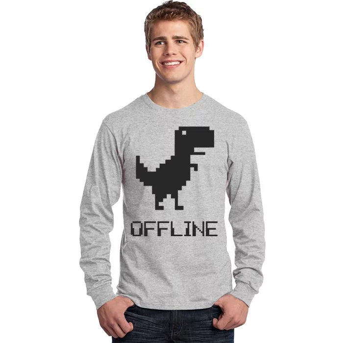 Offline Dinosaur Game Tall Long Sleeve T-Shirt