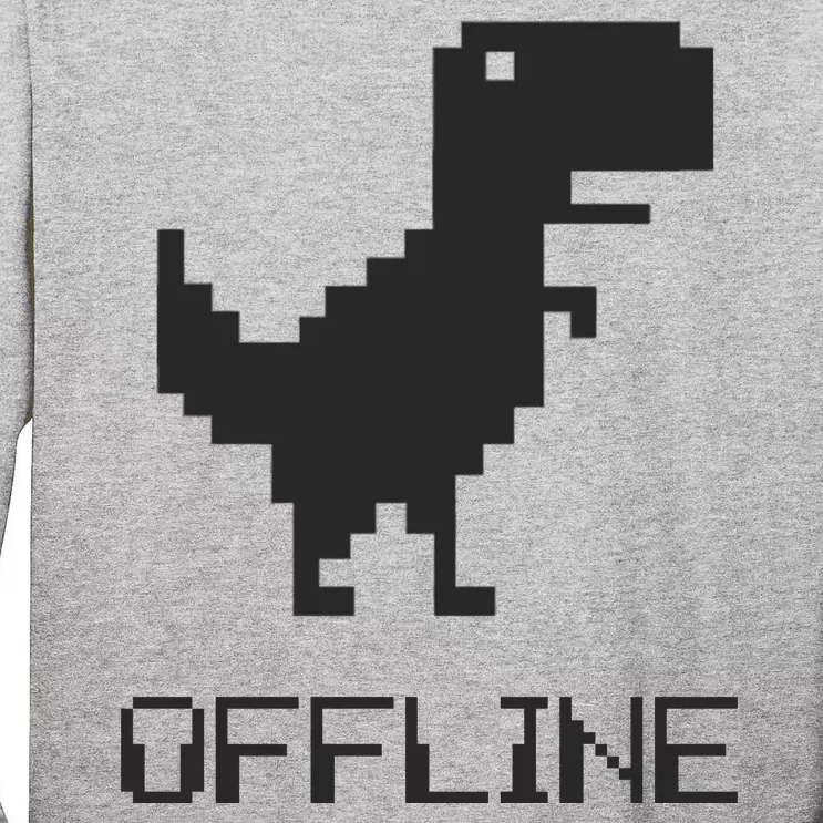 Offline Dinosaur Game Tall Long Sleeve T-Shirt