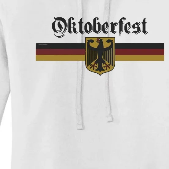 Oktoberfest Deutschland German Flag Coat Of Arm Banner Crest Women's Pullover Hoodie