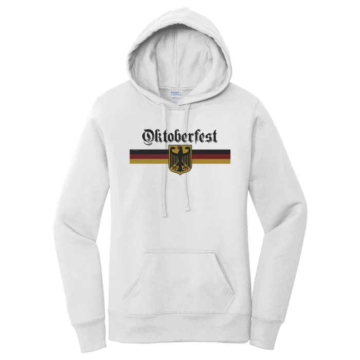 Oktoberfest Deutschland German Flag Coat Of Arm Banner Crest Women's Pullover Hoodie