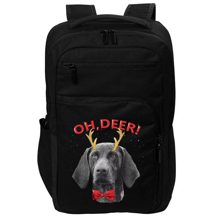 Oh Deer Ger Shorthaired Pointer Xmas Gift Impact Tech Backpack