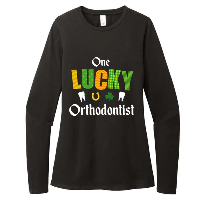 Orthodontist Dentist Irish St Patrick's Day Shamrock Teeth Gift Womens CVC Long Sleeve Shirt