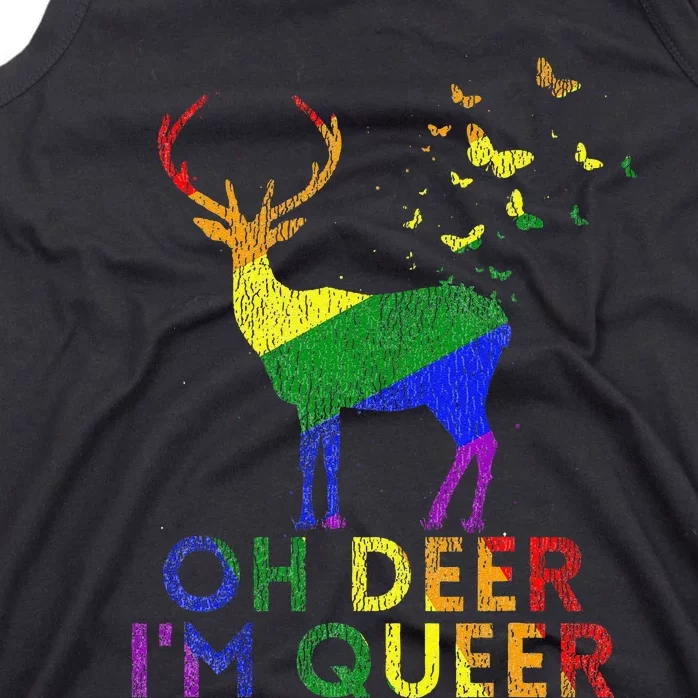 Oh Deer Im Queer Funny Pride Month Gift LGBT Tank Top