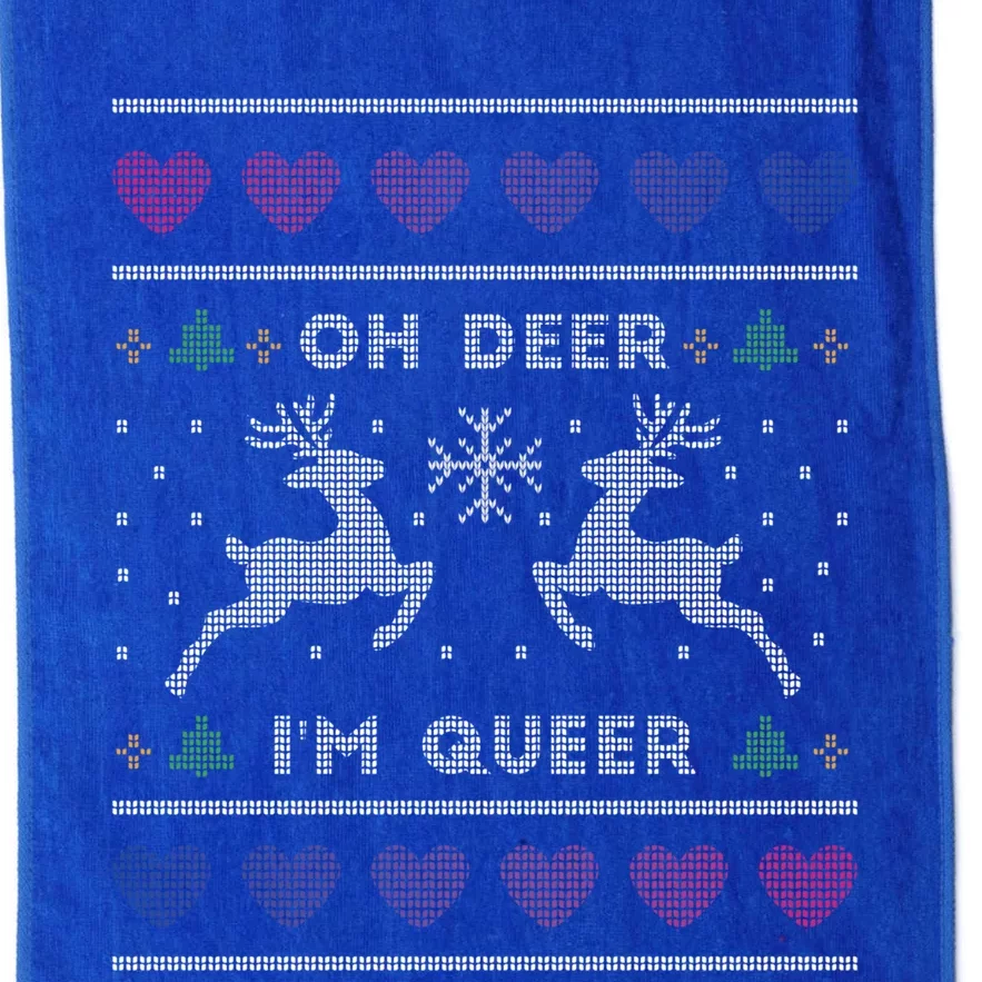 Oh Deer I'm Queer Bisexual Pride Cool Gift Platinum Collection Golf Towel