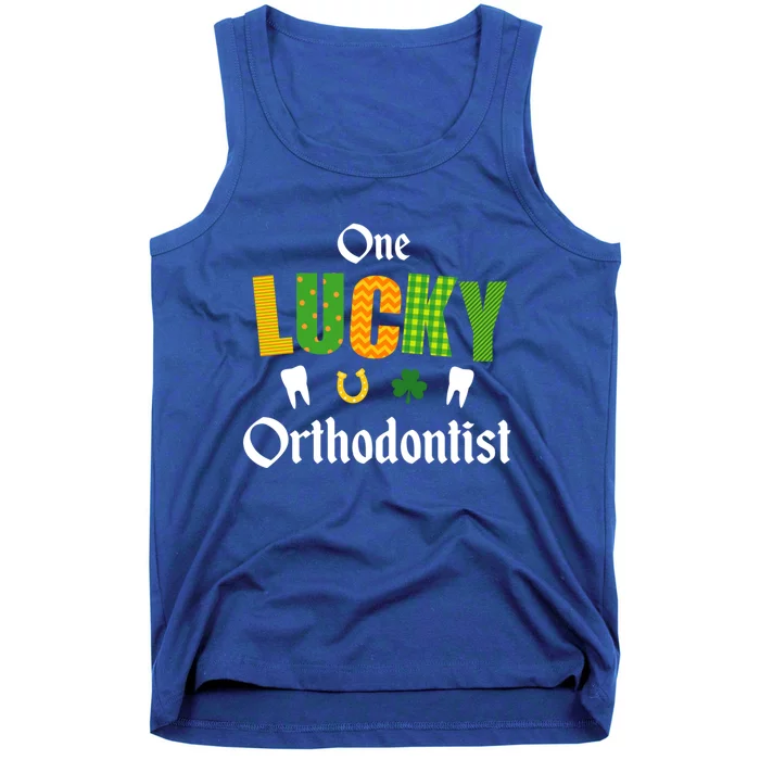 Orthodontist Dentist Irish St Patrick's Day Shamrock Teeth Meaningful Gift Tank Top