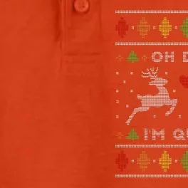 Oh Deer I'm Queer Fun Gay Lesbian Rainbow Love Ugly Christmas Dry Zone Grid Performance Polo