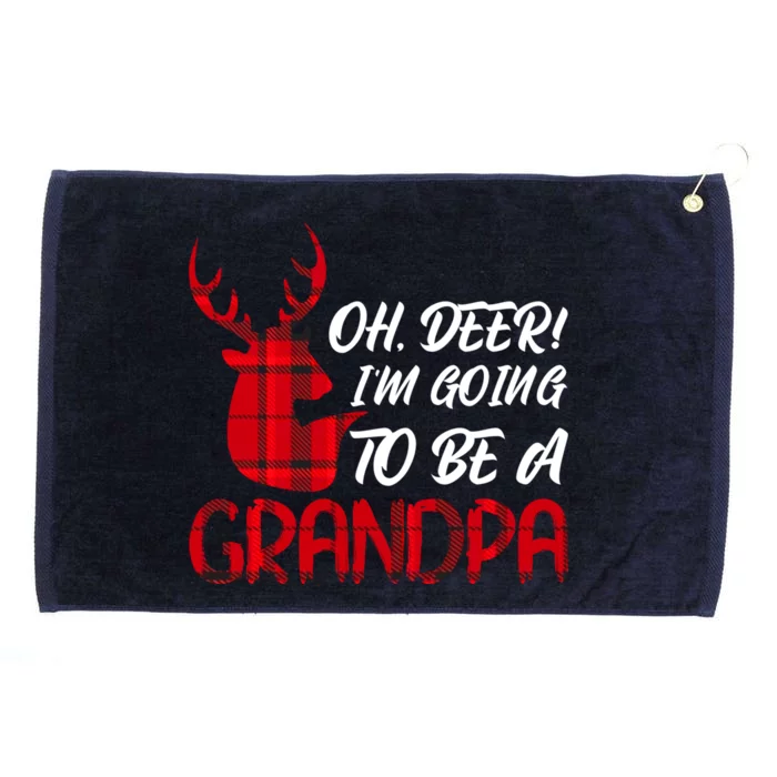 Oh Deer Im Going To Be A Grandpa Christmas Gift Grommeted Golf Towel