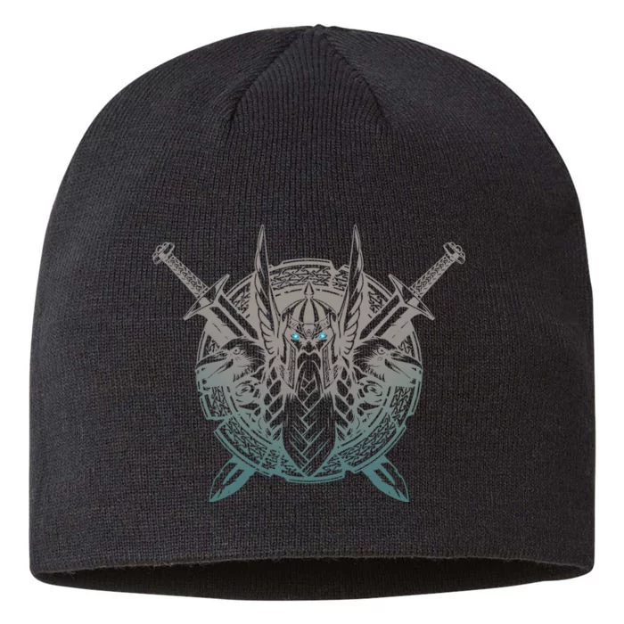 Odin Emblem Norse Mythology Valkyrie 8 1/2in Sustainable Knit Beanie