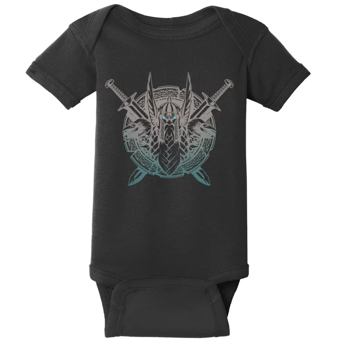 Odin Emblem Norse Mythology Valkyrie Baby Bodysuit