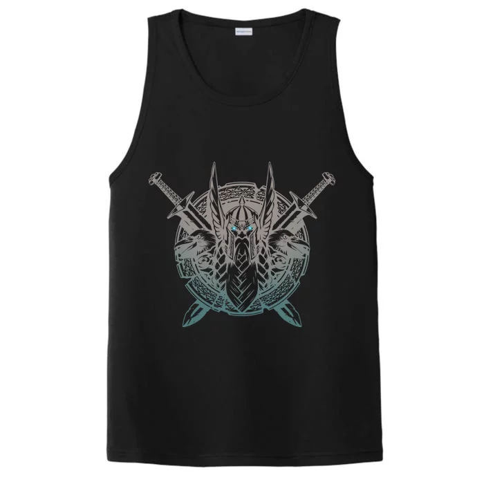 Odin Emblem Norse Mythology Valkyrie Performance Tank