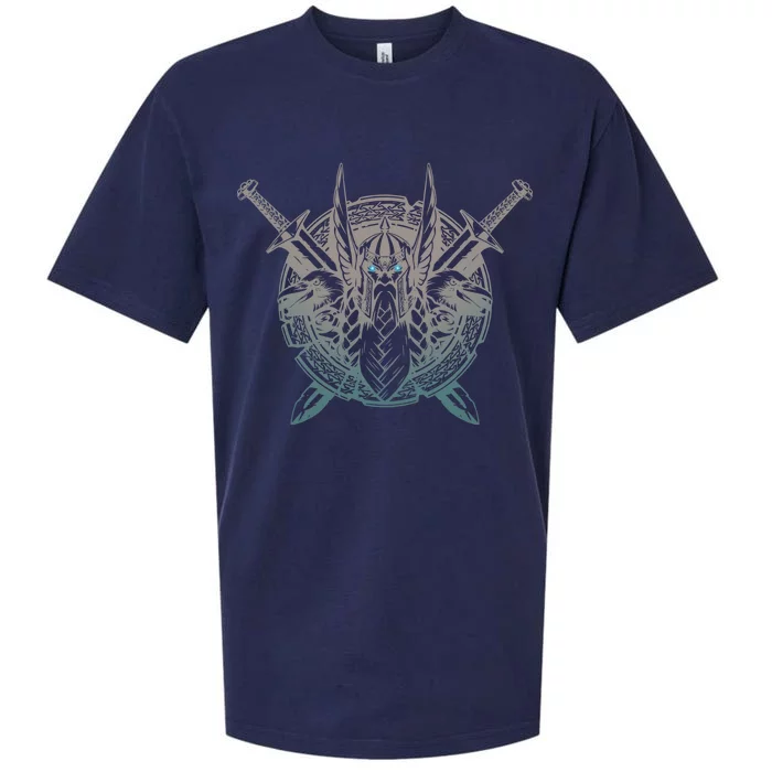 Odin Emblem Norse Mythology Valkyrie Sueded Cloud Jersey T-Shirt