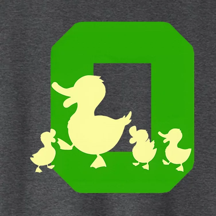 Oregon Duck Letter O Women's Crop Top Tee