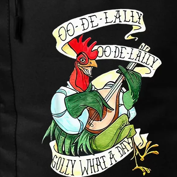 OO DE LALLY GOLLY What A Day Rooster Playing Guitar Daily Commute Backpack