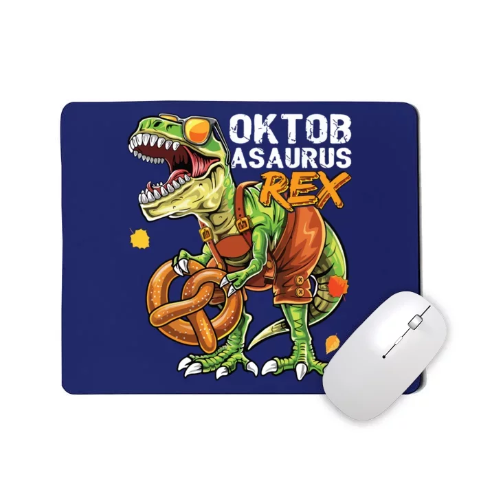 Oktoberfest Dinosaur Lederhosen Bavarian Costume Mousepad