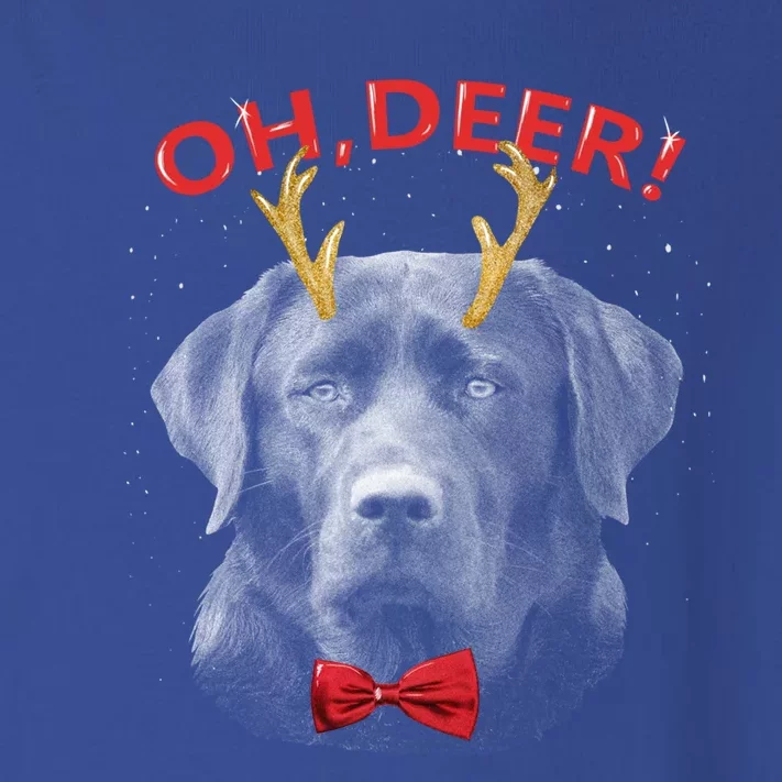 Oh Deer Labrador Xmas Red Bowtie Gift Toddler Long Sleeve Shirt