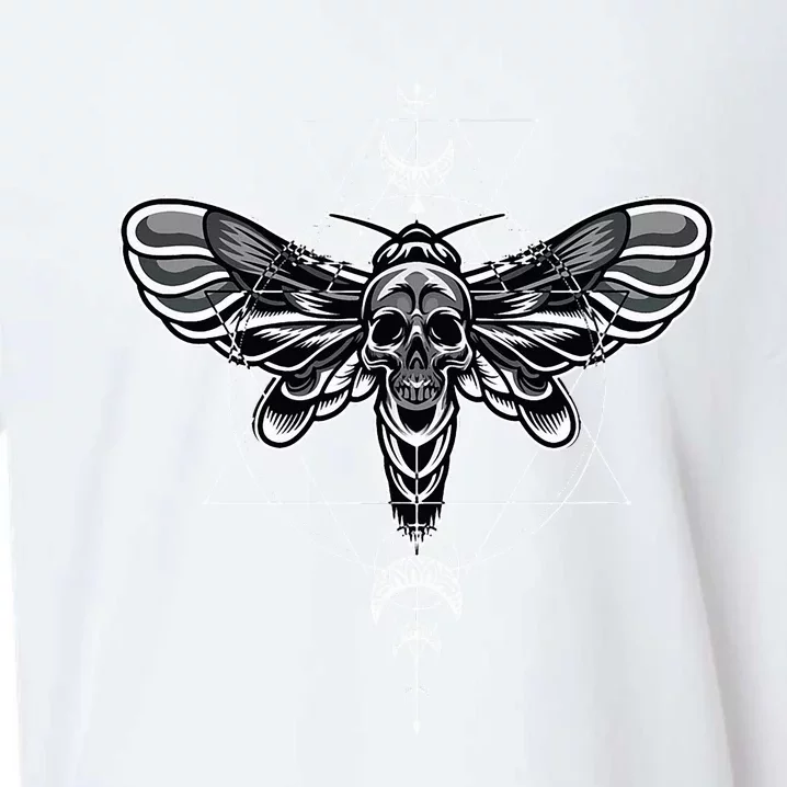 Occult Death Moth Mystic Death Moth And Sacred Geometry Sueded Cloud Jersey T-Shirt