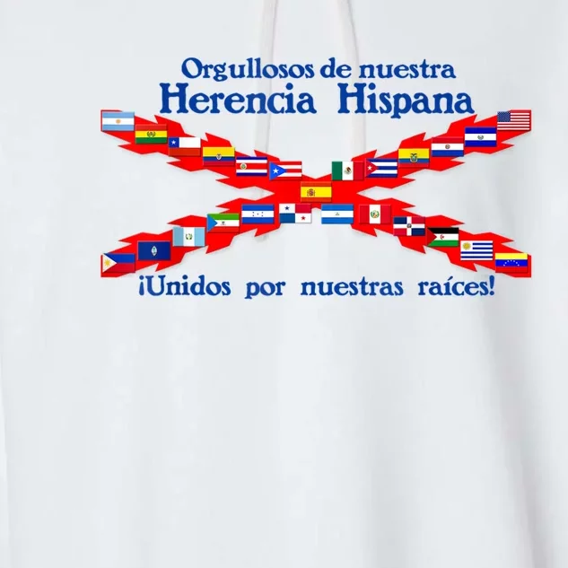 Orgullo De Nuestra Herencia Hispana Garment-Dyed Fleece Hoodie