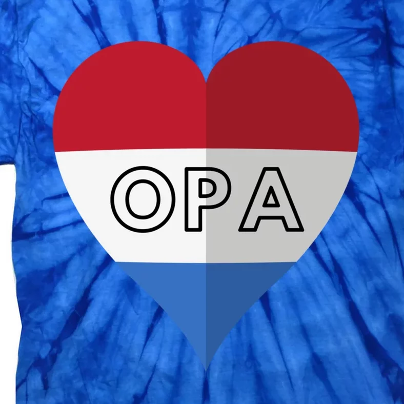 Opa Dutch Opa FatherS Day Gift Tie-Dye T-Shirt