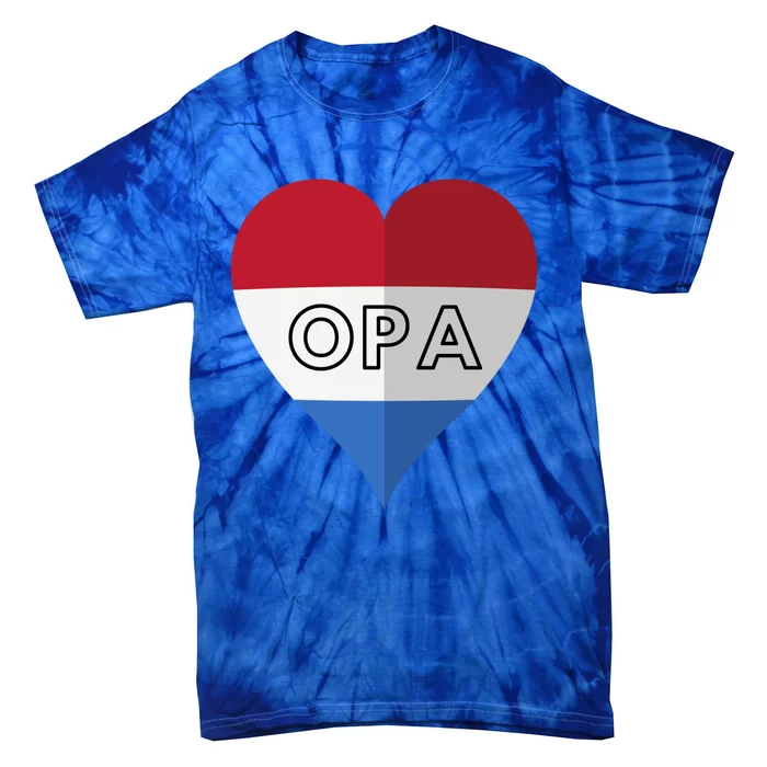 Opa Dutch Opa FatherS Day Gift Tie-Dye T-Shirt