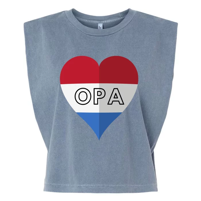 Opa Dutch Opa FatherS Day Gift Garment-Dyed Women's Muscle Tee