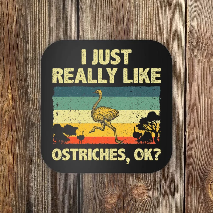 Ostrich Design Ostrich Animal Lover Coaster