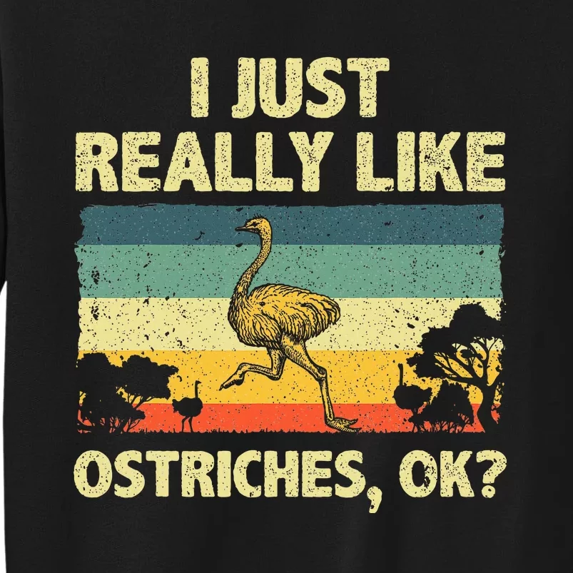 Ostrich Design Ostrich Animal Lover Tall Sweatshirt