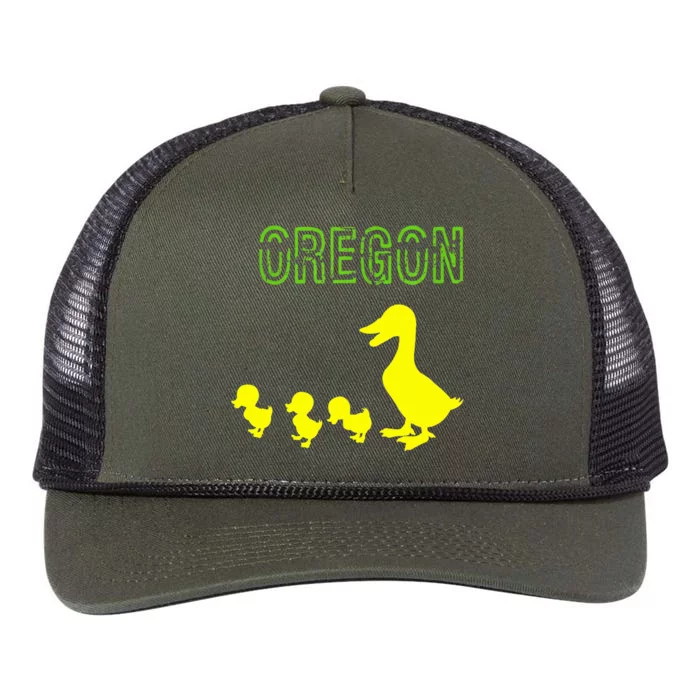 Oregon Duck Retro Rope Trucker Hat Cap