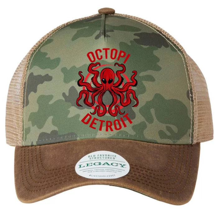 Octopi Detroit Octopus Kraken Tentacles Michigan Souvenir Great Gift Legacy Tie Dye Trucker Hat