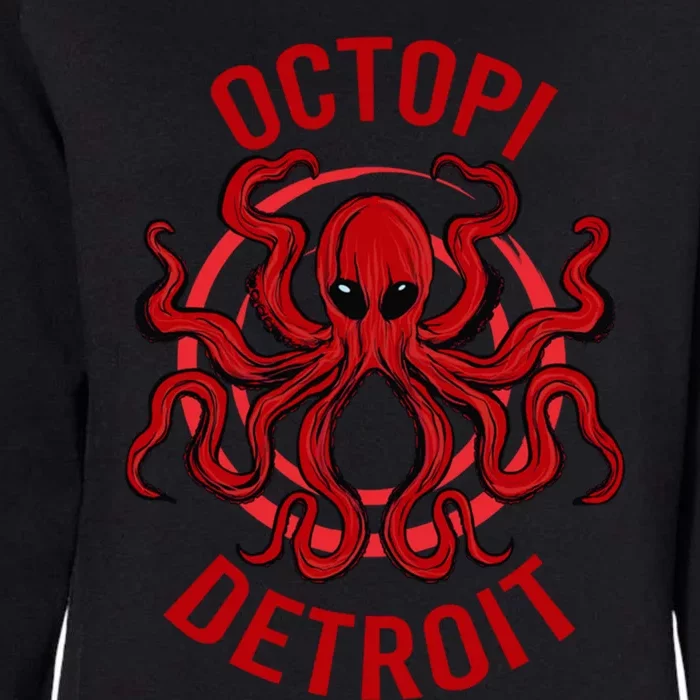 Octopi Detroit Octopus Kraken Tentacles Michigan Souvenir Great Gift Womens California Wash Sweatshirt