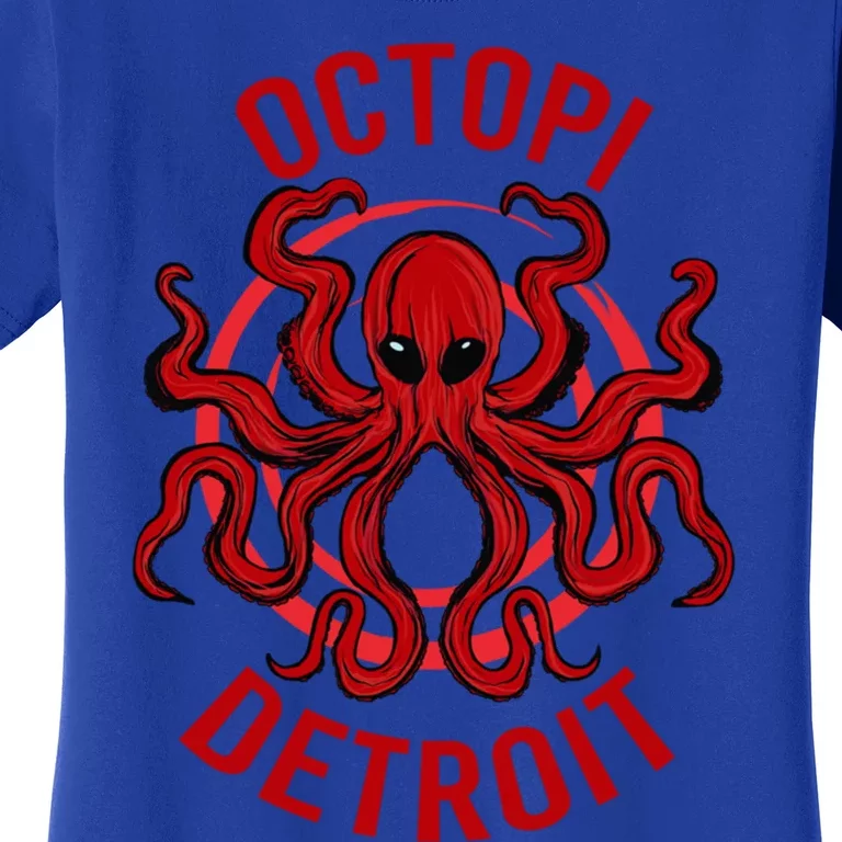 Octopi Detroit Octopus Kraken Tentacles Michigan Souvenir Great Gift Women's T-Shirt