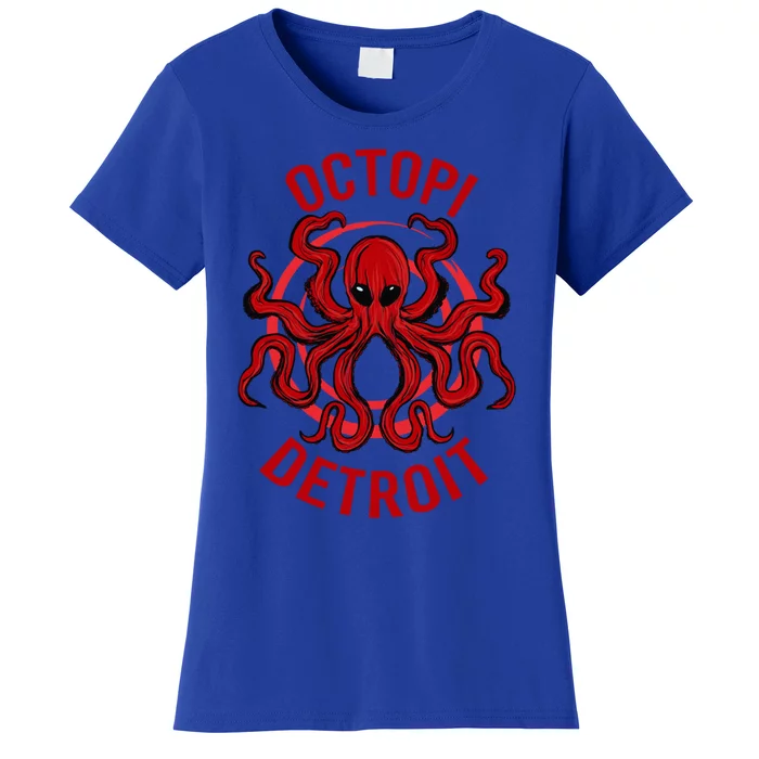 Octopi Detroit Octopus Kraken Tentacles Michigan Souvenir Great Gift Women's T-Shirt