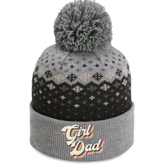 Outnumbered Dad Of Girl Men Fathers Day For Girl Dad The Baniff Cuffed Pom Beanie