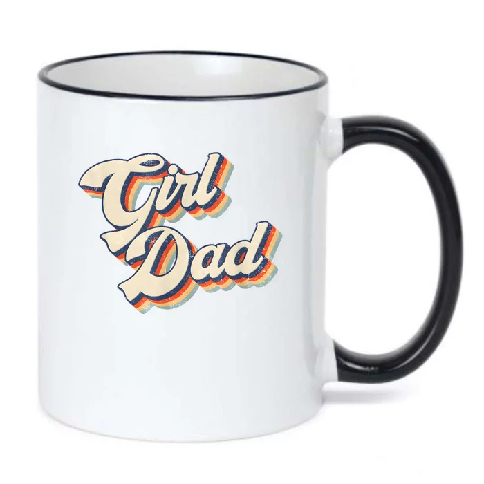 Outnumbered Dad Of Girl Men Fathers Day For Girl Dad Black Color Changing Mug